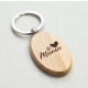 Breloc lemn personalizat - Familie amprente